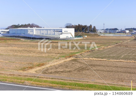 千葉県野田市江戸川サイクリングロード沿線の風景2025年12月 千葉県野田市江戸川サイクリングロード沿線の風景2025年12月 134860689