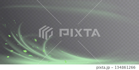 Green swirl elements Green swirl elements 134861266