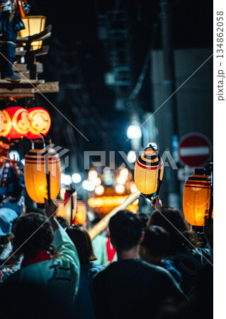 佐原の大祭秋祭りの提灯 134862058