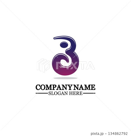 Abstract letter b logo vector. B logo symbol icon design template. Abstract letter b logo vector. B logo symbol icon design template. 134862792