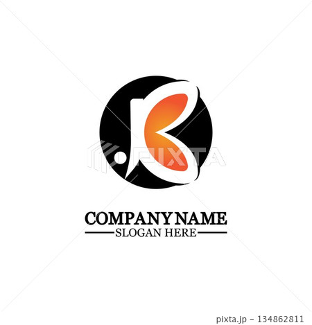 Abstract letter b logo vector. B logo symbol icon design template. Abstract letter b logo vector. B logo symbol icon design template. 134862811