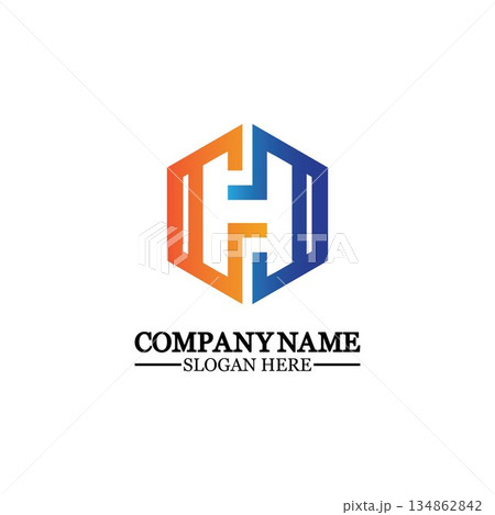 Abstract letter H Hexagon vector logo design template.impossible font ,symbol, alphabet,Letter H Abstract letter H Hexagon vector logo design template.impossible font ,symbol, alphabet,Letter H 134862842