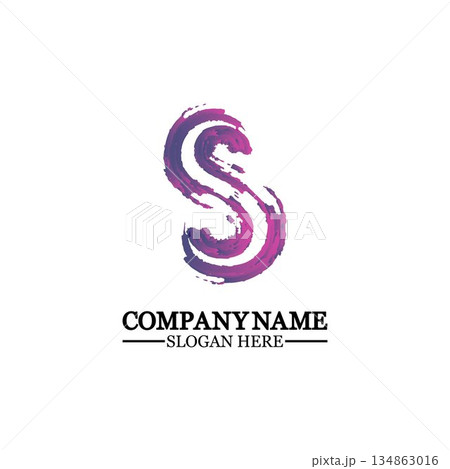 grunge letter S, vector design element,S grungy font, brush, logo, symbol, icon, graphic, vector . grunge letter S, vector design element,S grungy font, brush, logo, symbol, icon, graphic, vector . 134863016