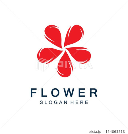 flowers design vector for spa, boutique, beauty salon, cosmetician, shop, yoga class, hotel and resort 134863218