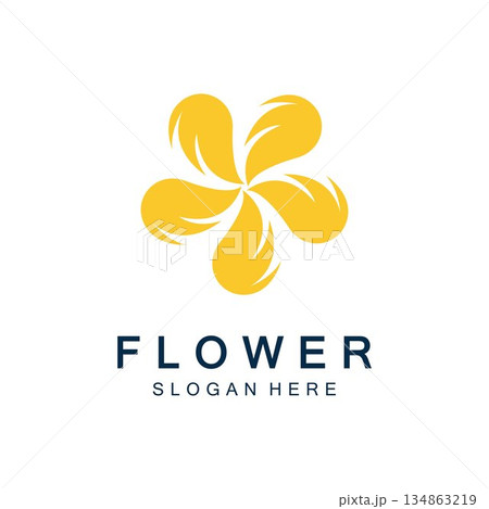 flowers design vector for spa, boutique, beauty salon, cosmetician, shop, yoga class, hotel and resort 134863219