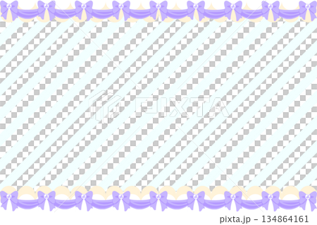 フリルリボンストライプ 紫×青 フリルリボンストライプ 紫×青 134864161