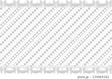 フリルリボンストライプ モノクログレー フリルリボンストライプ モノクログレー 134864162