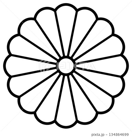 家紋です。陰十六菊といいます。 134864699