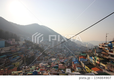 韓国釜山観光BESTスポット、韓国のマチュピチュ甘川文化村、海鮮サムギョプサル 134864907