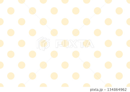 丸パターン黄色 丸パターン黄色 134864962