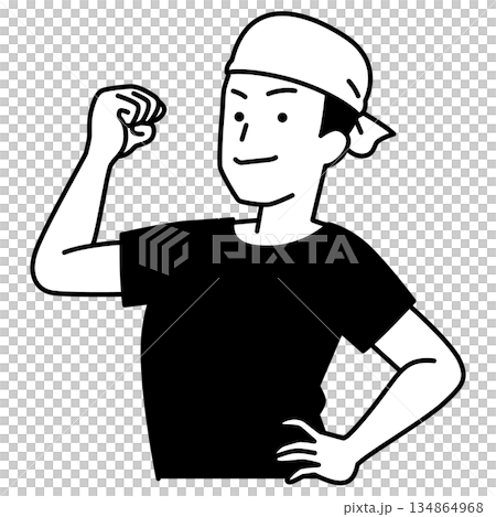 A reliable male waiter at an izakaya 134864968