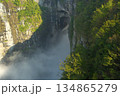 beautiful fog in the mountains 134865279