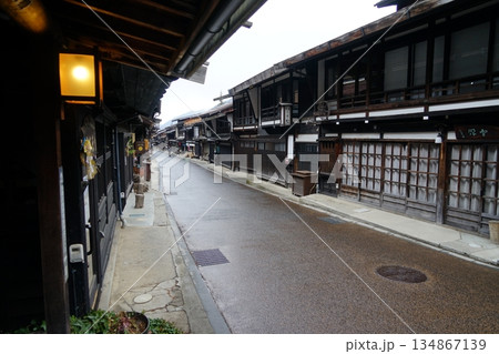 長野県塩尻市奈良井の中山道奈良井宿の風景 134867139