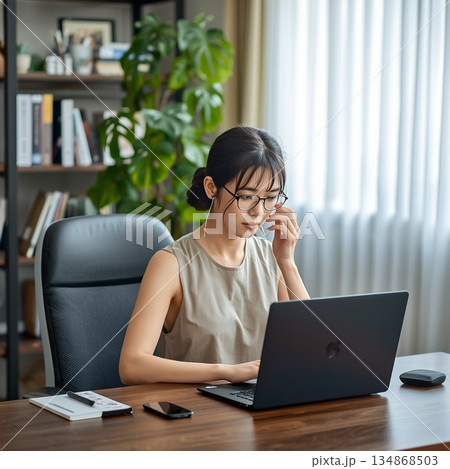 浜松在宅勤務者の燃え尽き症候群予防ストレッチとセルフケア 134868503