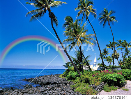カイルア・コナのセント・ピータース教会の景観 134870164