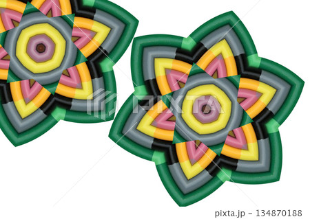 二色鉛筆の万華鏡 二色鉛筆の万華鏡 134870188