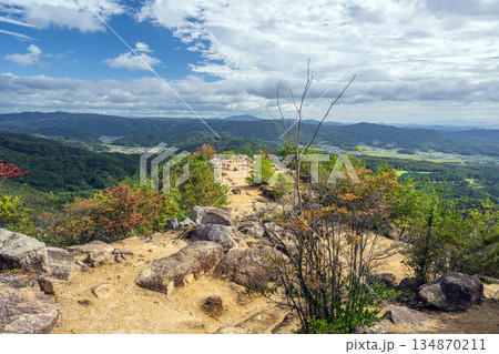 岡山 鬼ノ城 屏風折れの石垣 134870211