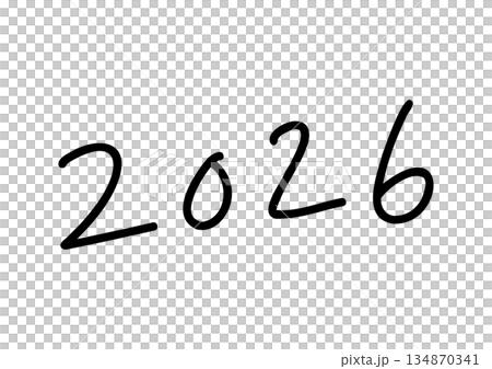 2026 年手寫筆風格字元素材 2026 年手寫筆風格字元素材 134870341