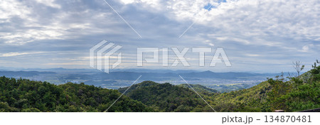 岡山 鬼ノ城から岡山平野を望む 134870481