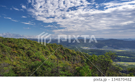 岡山 鬼ノ城から岡山平野を望む 134870482