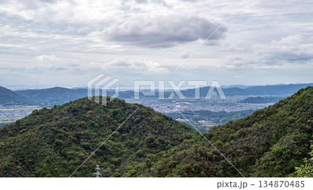 岡山 鬼ノ城から岡山平野を望む 134870485