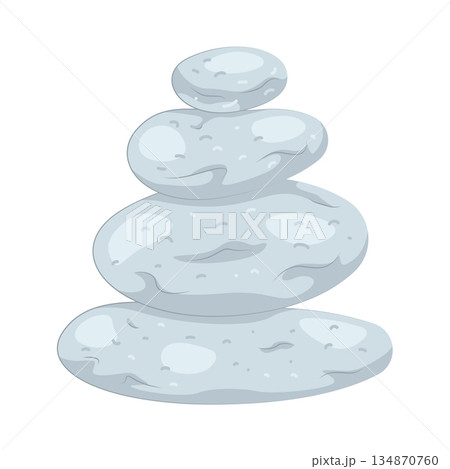 Illustration of zen stone Illustration of zen stone 134870760