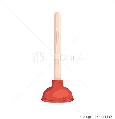 Illustration of plunger Illustration of plunger 134871142