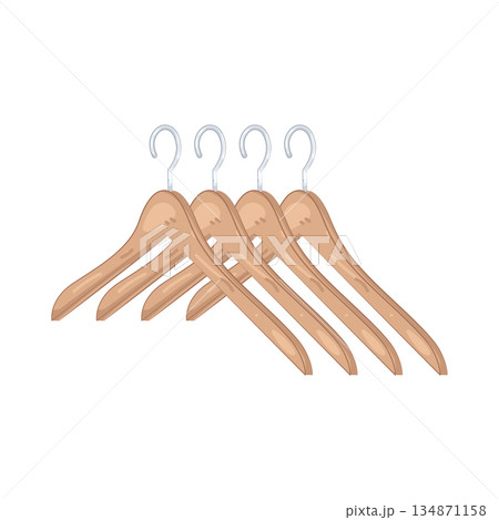 Illustration of hanger Illustration of hanger 134871158