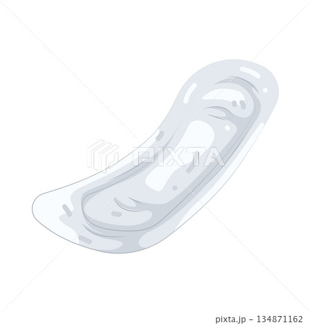 Illustration of sanitary pad Illustration of sanitary pad 134871162