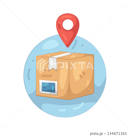 Illustration of delivery location  134871163