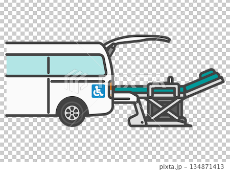 Stretcher-equipped operation explanation - High-roof welfare vehicle van | Welfare vehicle series 134871413