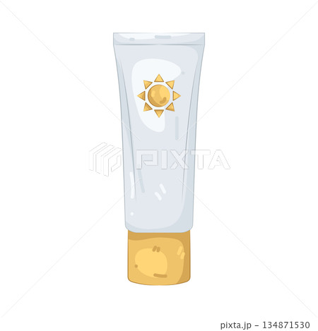 Illustration of sunscreen Illustration of sunscreen 134871530