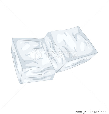 Illustration of cotton pads Illustration of cotton pads 134871536