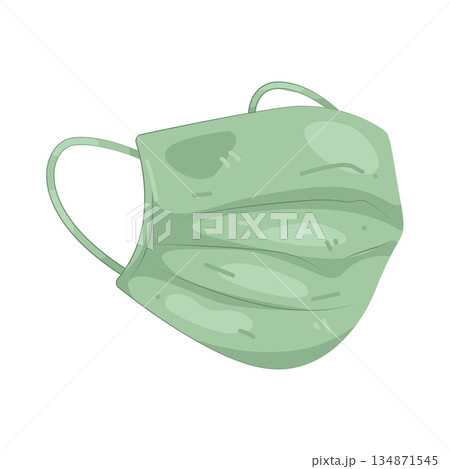 Illustration of face mask 134871545