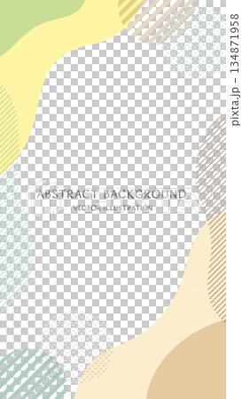 16:9 size vertical background material: Scandinavian-style stylish vector illustration composed of abstract shapes in earth colors 16:9 size vertical background material: Scandinavian-style stylish vector illustration composed of abstract shapes in earth colors 134871958