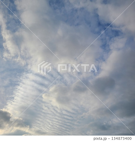 12月の雲の多い空 134873400