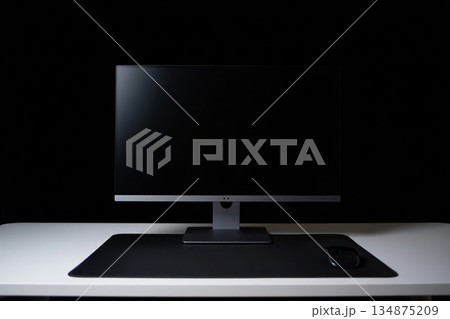 front view of a laptop 134875209