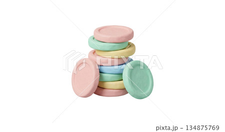 Coin stack (積み重なったコイン) Coin stack (積み重なったコイン) 134875769