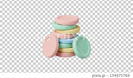 Coin stack (積み重なったコイン) Coin stack (積み重なったコイン) 134875769