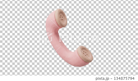 Telephone handset 134875794