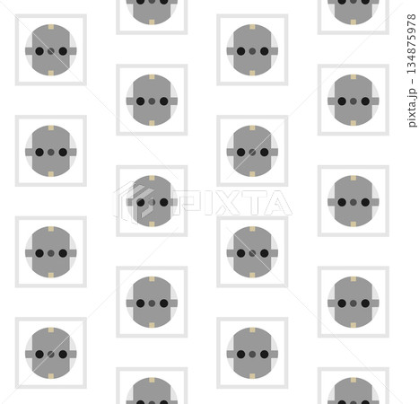 Vector seamless pattern of flat socketのイラスト素材 [134875978] - PIXTA