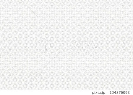 繊細な銀色の模様に麻の葉柄を重ねた背景画像 繊細な銀色の模様に麻の葉柄を重ねた背景画像 134876098