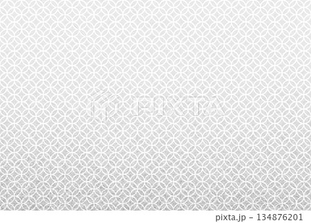 キラキラ輝く繊細な銀色の模様に七宝柄を重ねた背景画像2 キラキラ輝く繊細な銀色の模様に七宝柄を重ねた背景画像2 134876201