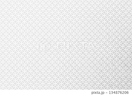 キラキラ輝く繊細な銀色の模様に七宝柄を重ねた背景画像7 134876206
