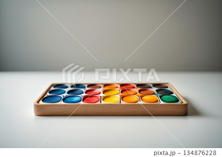 color palette guide in a box color palette guide in a box 134876228