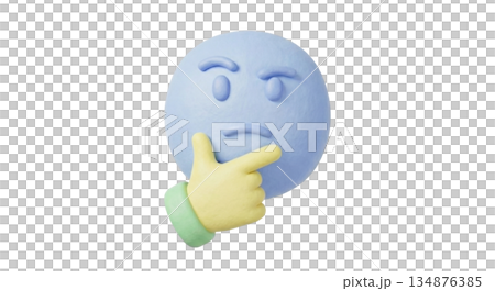 Thinking face (考える顔) 134876385