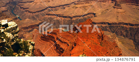 Hazy Sky Day At The Grand Canyon Arizona Hazy Sky Day At The Grand Canyon Arizona 134876791
