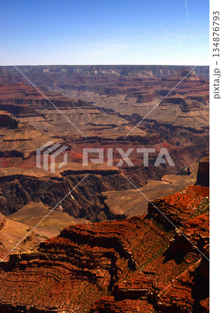 Hazy Sky Day At The Grand Canyon Arizona 134876793