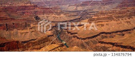 Hazy Sky Day At The Grand Canyon Arizona 134876794