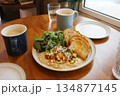 korea cafe coffee breakfast in the cafe 134877145